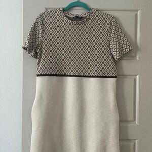 Zara 2 tone tshirt dress